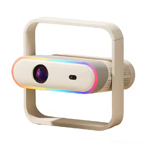 Salange P40 Smart Projector Native 1080P Android Auto Focus BT5.4 WIFI6 70mm RGB Ambient Light HiFi Speaker Portable Home Cinema