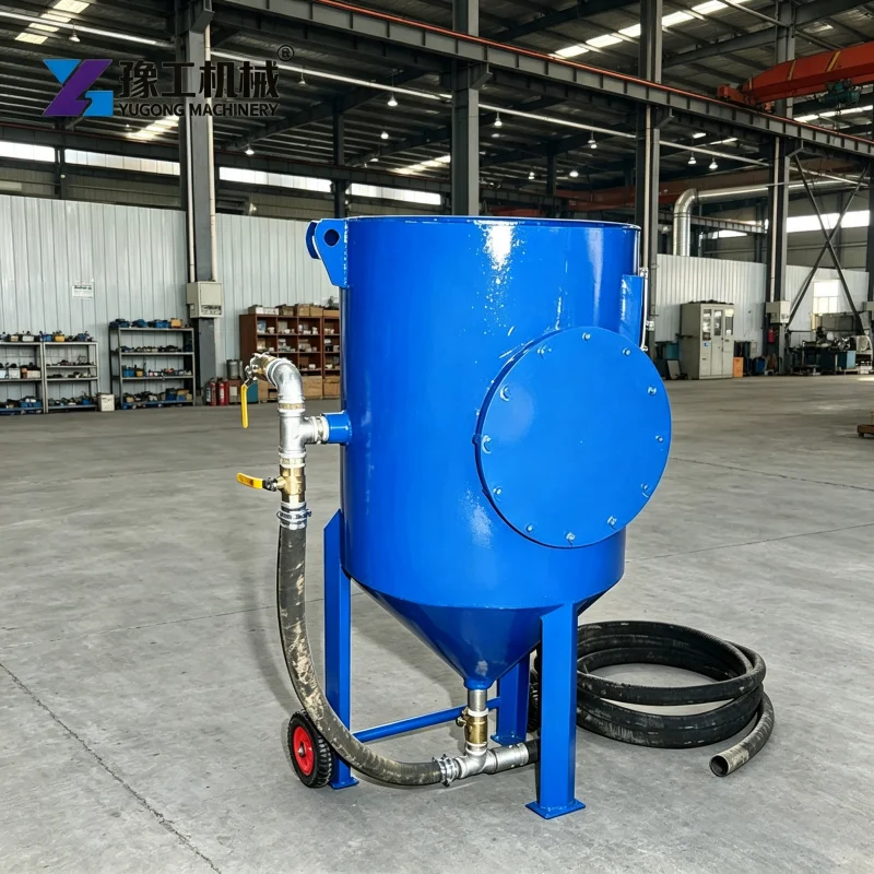 Portable Sand Blasting Machine, Abrasive Recovery Sandblaster, Competitive Price For On-site Rust & Paint Removal
