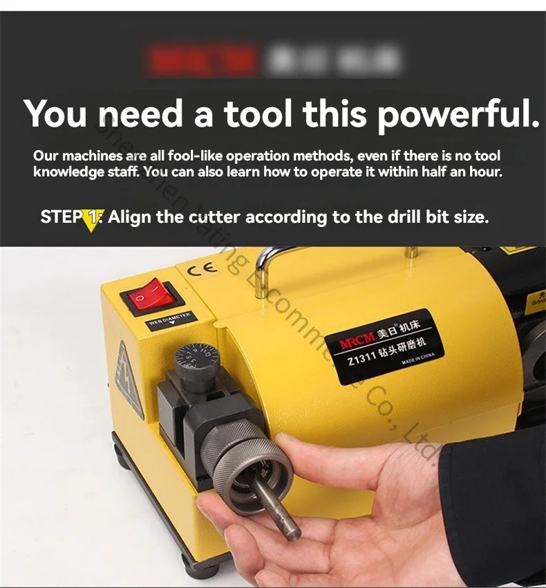 220V Electric Drill Bit Sharpener Portable Angle Grinder Disc Universal Ordinary Grinder Drill Bit 120W Sharpening Tool