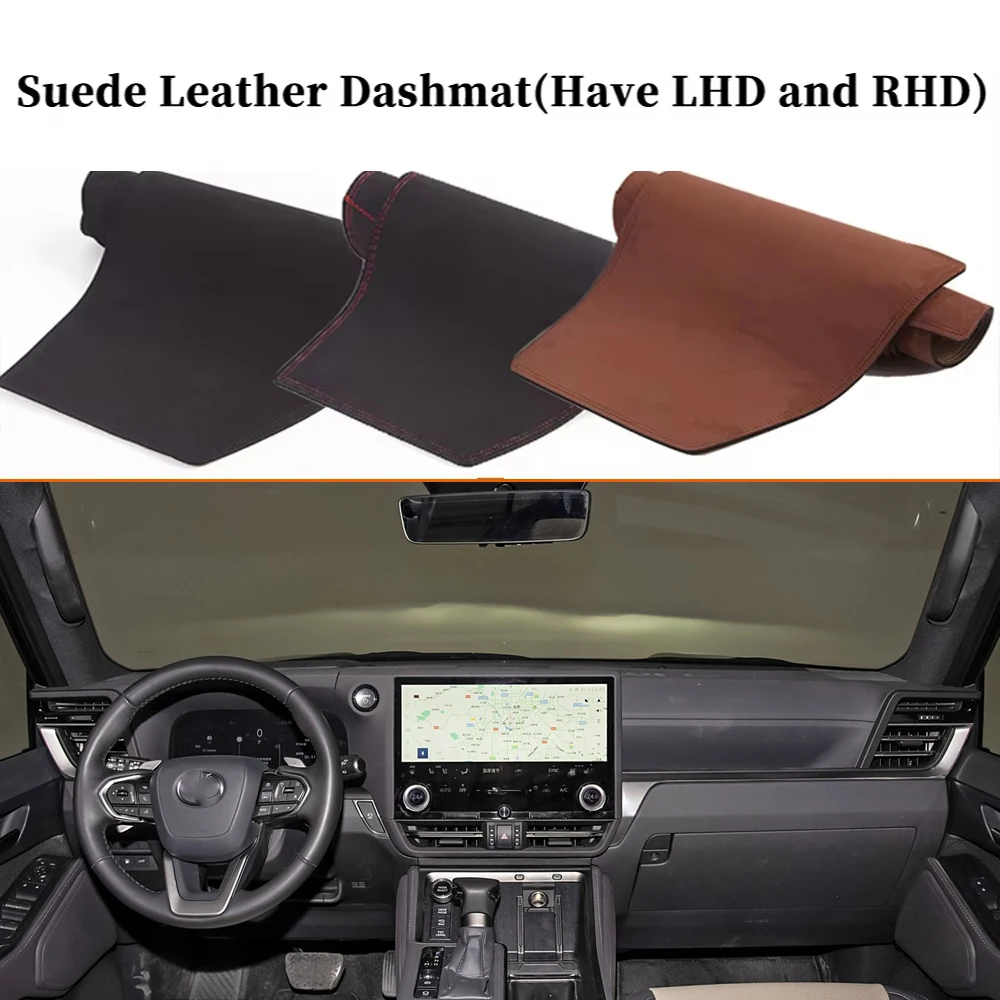 For Lexus GX 550 GX550H J250 3TH GEN 2024 2025 Suede Leather Dashmat Dashboard Cover Dash Mat Car-styling Accessories