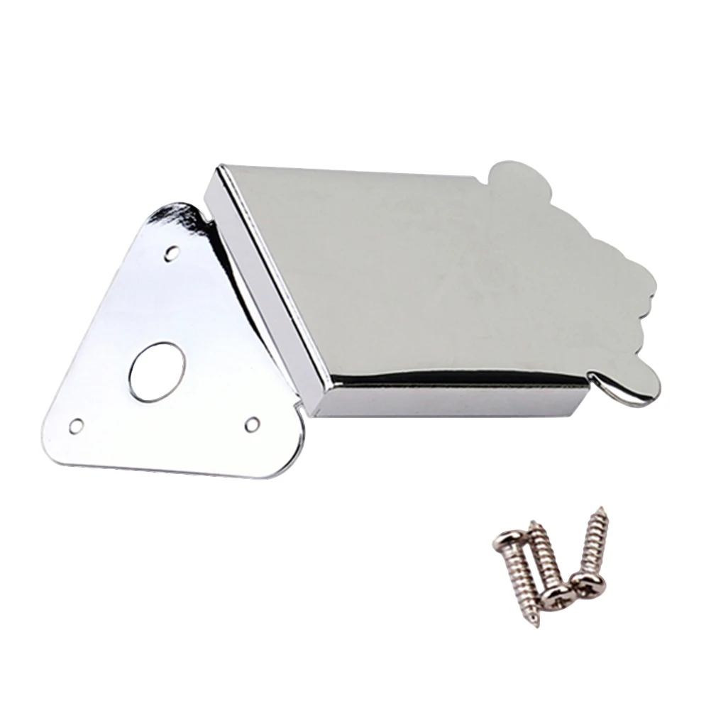 

Mandolin Tailpiece Silver Metal Triangle Parts for Guitar Mandolin Component Upgrade Appearance Improve Tone Volume Sustain Easy
