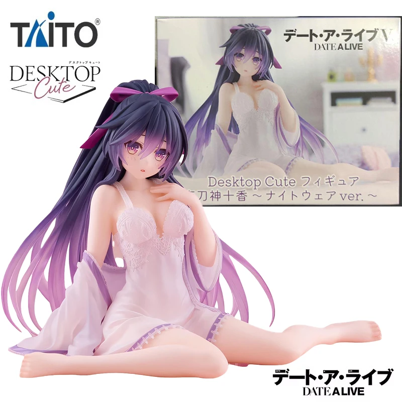 Taito-卓上パジャマver,yatogami tohka date,PVCアニメアクションフィギュア,13cmモデルコレクション