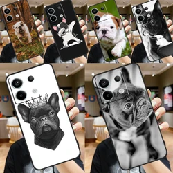 French Bulldog Case For Xiaomi Redmi 13C 12C 9C 10C Redmi Note 13 Pro 9 10 11 12 Pro 9S 10S 11S 12S Cover