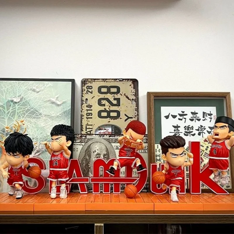 

Slam Dunk Anime Figure Sakuragi Hanamichi Akagi Takenori Rukawa Kaede Ryota Miyagi Mitsui Model Collection Desktop Ornament Toys