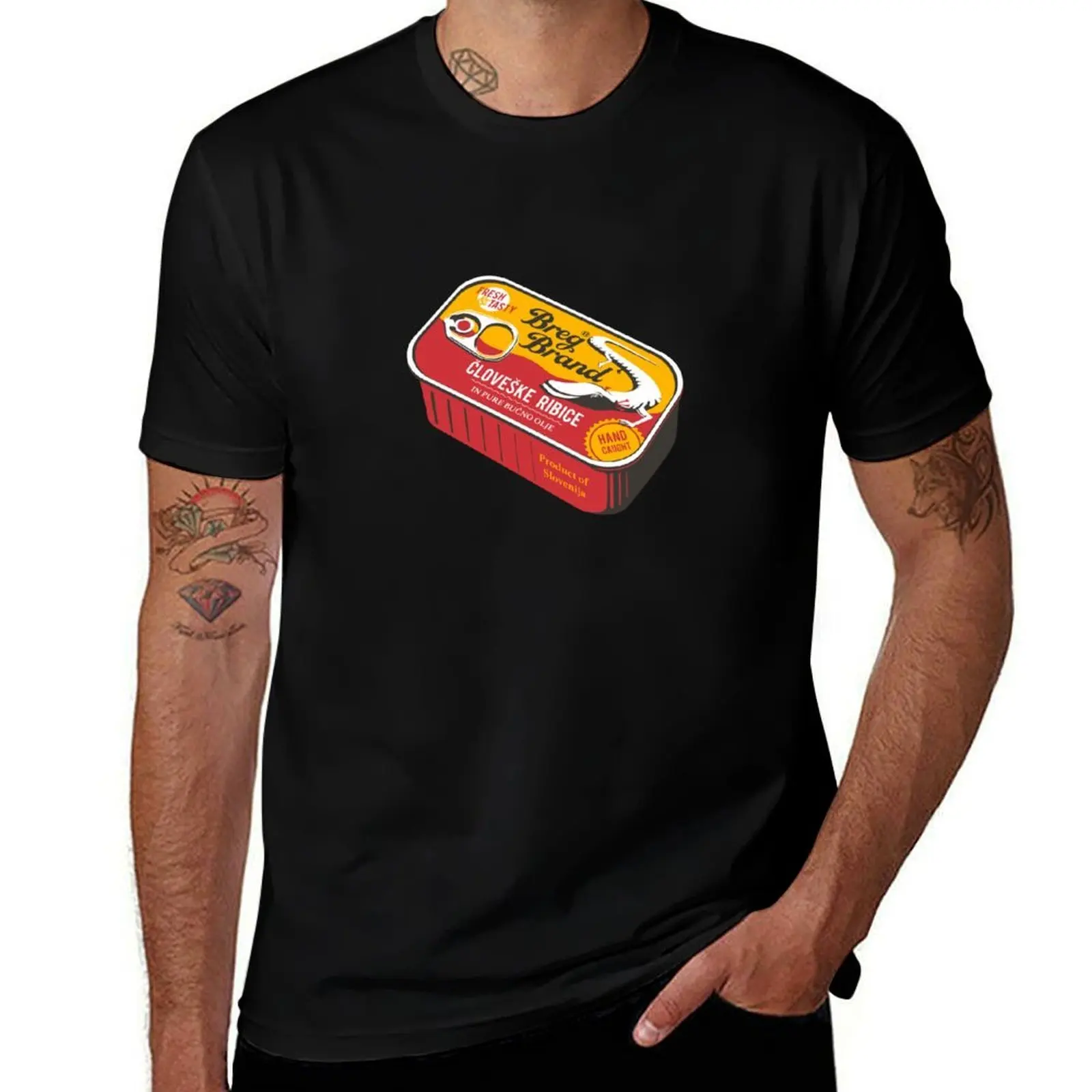 Tinned Olm: Human Fish Slovenia ?lové?ka ríbica T-Shirt Soft Durable Cotton T-Shirt