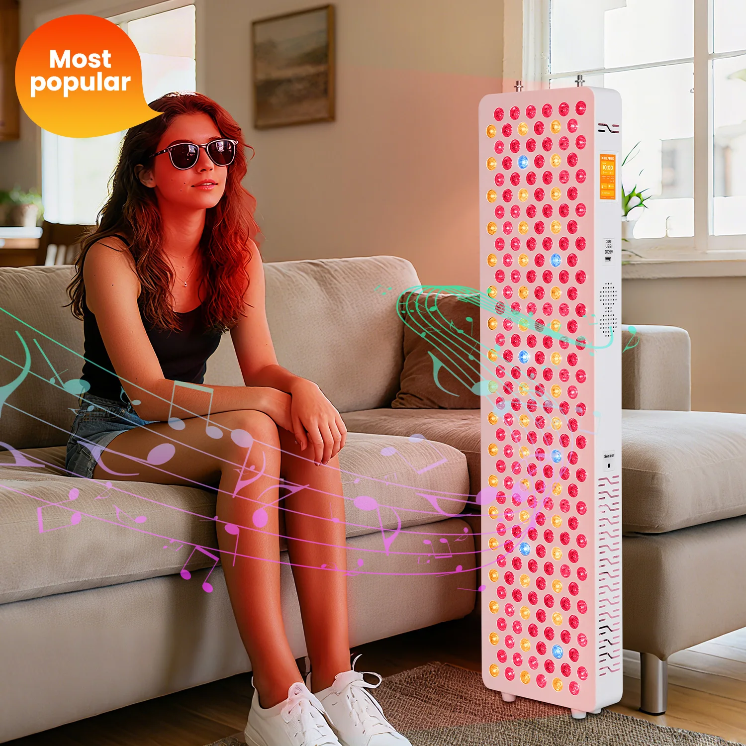 Ideatherapy RLPRO300 X2  light with 9 wavelenghts red light therapy full body panel for Home Use