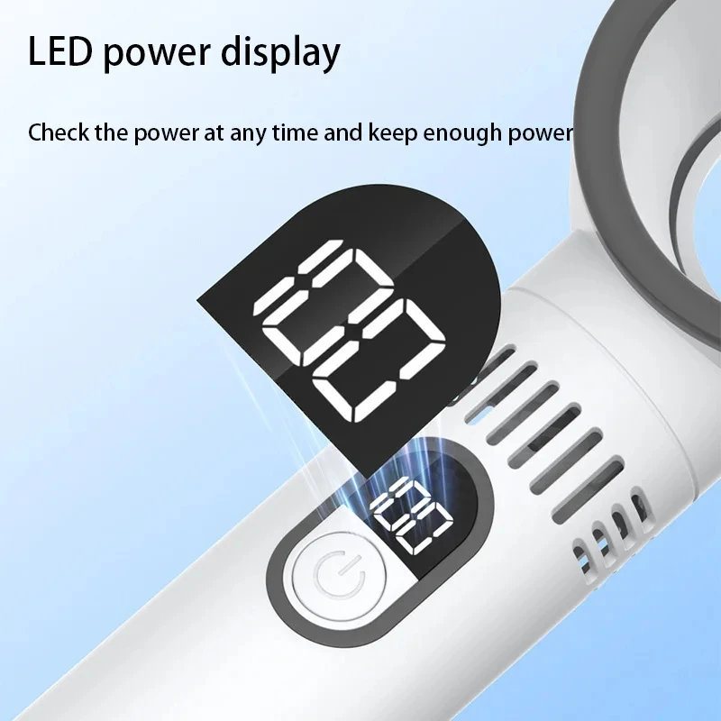 Xiiaomi 100 Level Bladeless Fan Intelligent Digital Display High-speed Bladeless Portable USB Charging High Wind Power Home New