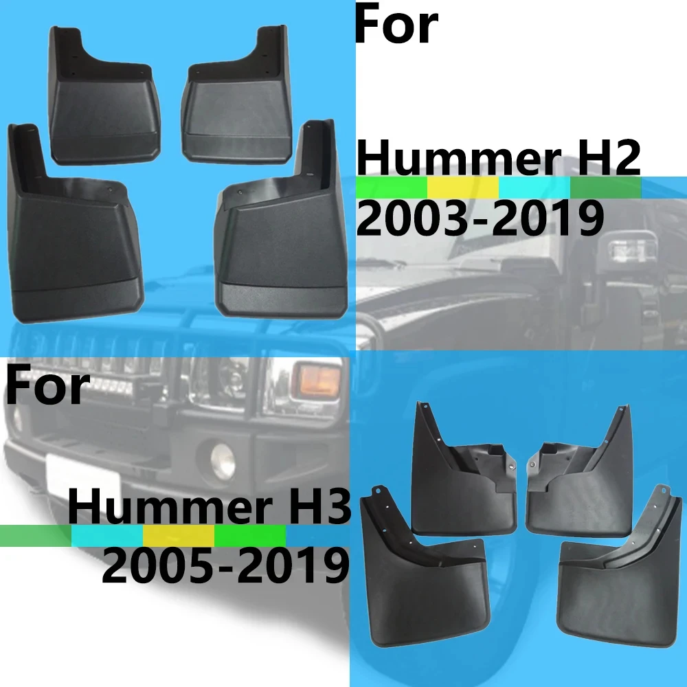 mud splash For Hummer H2 H3 2003-2019 Mud Flaps Mudguards Splash Guards Mud Flaps Fender mudguard auto accessories 2003-2019 20