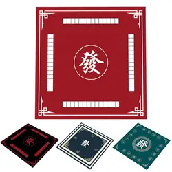 Chinese Tablecloth Noise Reduction Mahjong Table Mat for Poker Domino Card Board Games Anti-slip Square Playmat Cover Home Decor