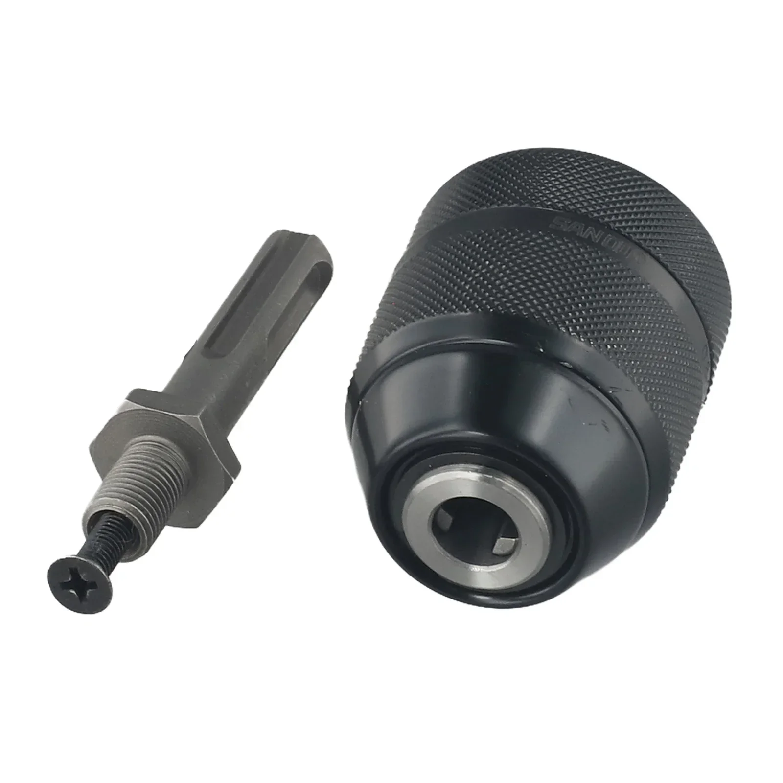 3/8-24UNF 0.8mm-10mm Keyless Metal Drill Chuck With Quick Change Adapter For Percussion Drills With Power Above 1050W Power Tool