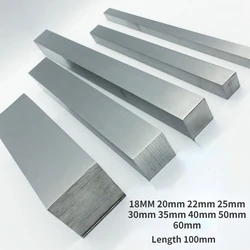 304 Stainless Steel Square Bar Rod 18MM 20mm 22mm 25mm 30mm 35mm 40mm 50mm 60mm Length 100mm