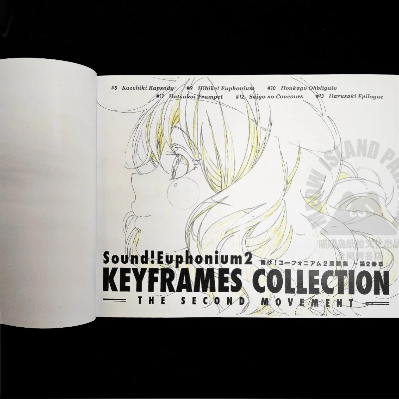 Sound! Euphonium Vol 2 Original Artwork Design Collection, Second Movement Anime and Comic Book Line Art Manuscript