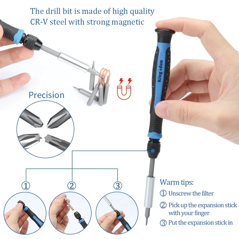 KING\'SDUN 170 In 1 Precision Screwdriver Set