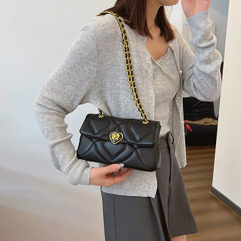 2024 new bag female niche design women\'s bag summer sense chain small bag single shoulder crossbody small square bags