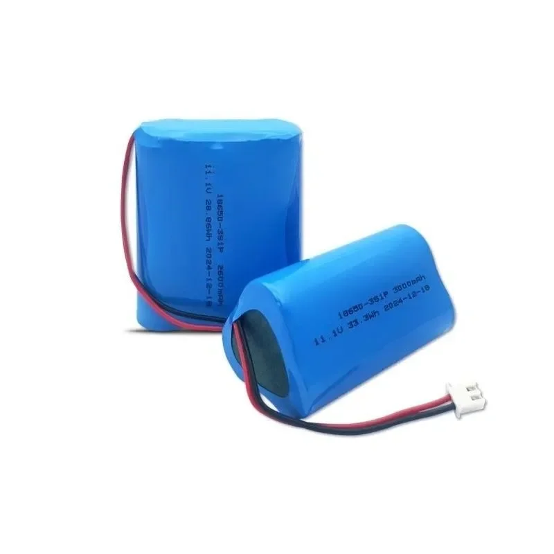 [New] 3pcs for 11.1V 18650 Lithium Battery Pack 3000mAh 3S with Protection Board for Bluetooth Speaker Toy Replacement Battery