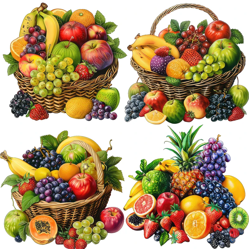 Three Ratels CO102 Bright tropical fruit classic stickers kitchen decoration  refrigerator decals dessert shop window sticke