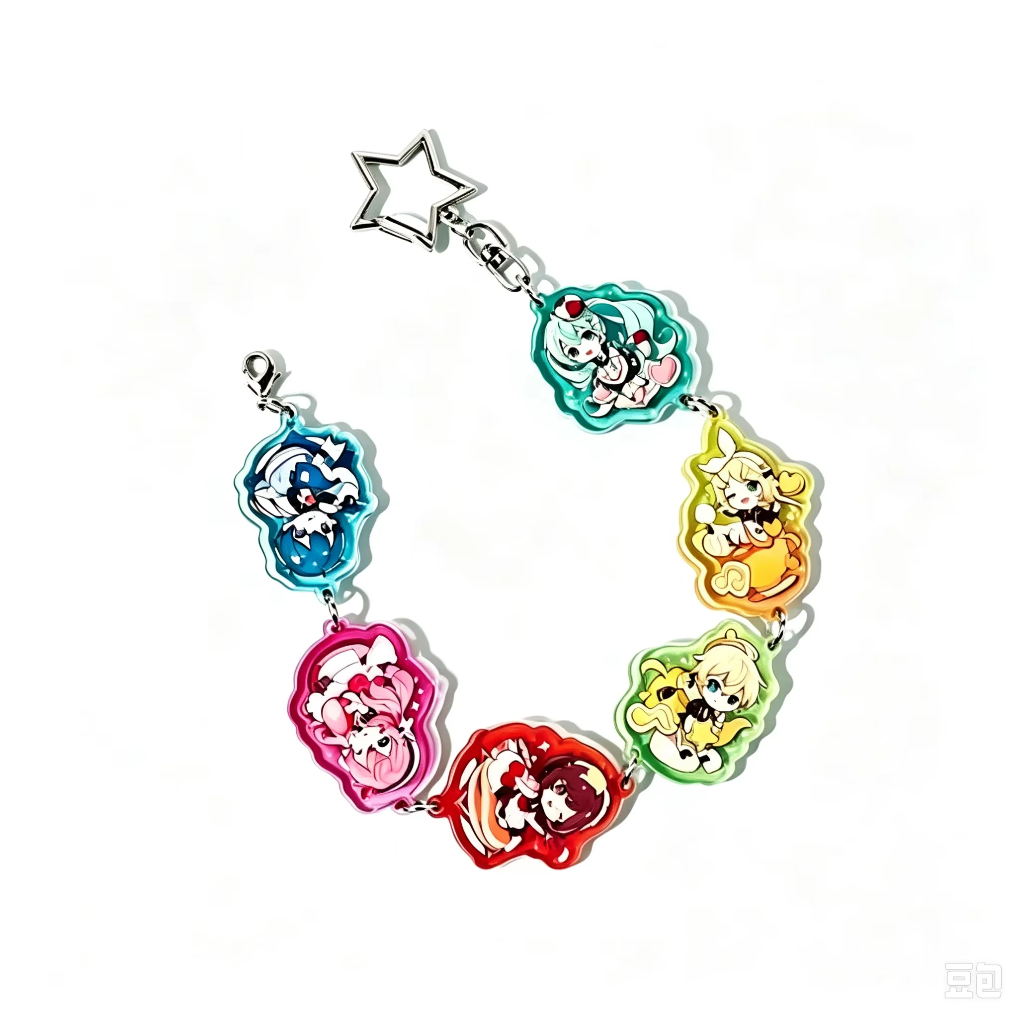 Acrylic Cosplay Prop - Pulsera de Hatsune Miku, Llavero de