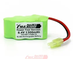 2pcs Ni-MH Rechargeable Battery 8.4V 1300mAh for Remote Control Model RC Airplane High-Power w/Mini Tamiya 29A7SX