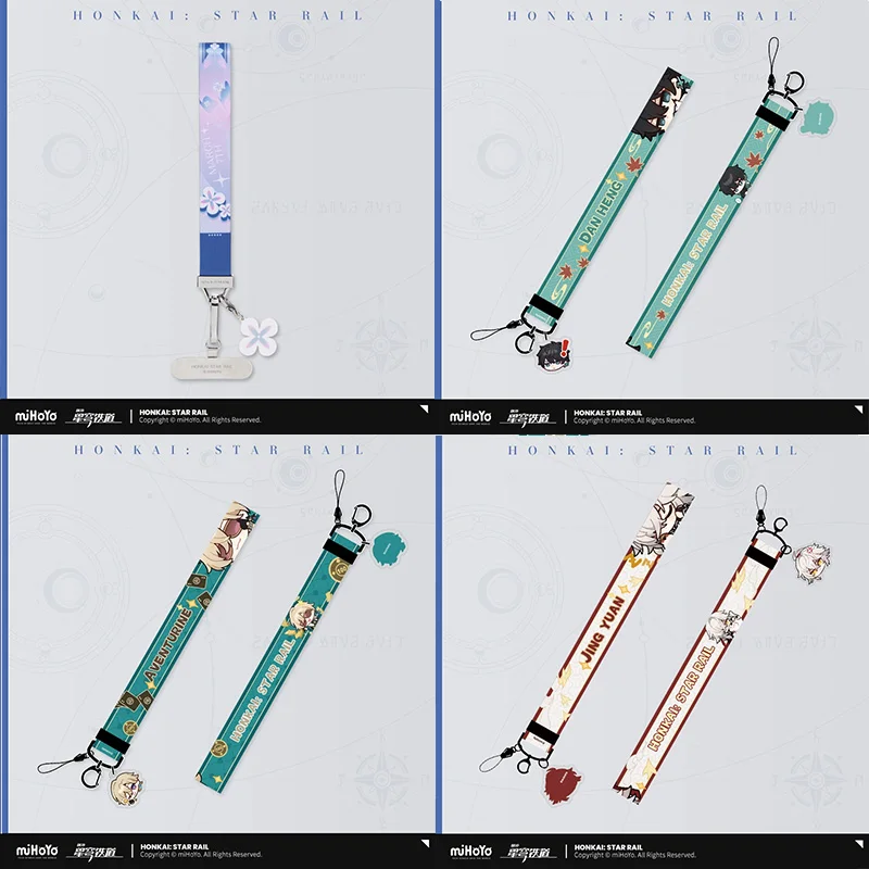 Sunsyea Honkai Star Rail Official Merch miHoYo Original Authentic Mobile Phone Lanyard March 7th Dan Heng Jing Yuan Aventurine