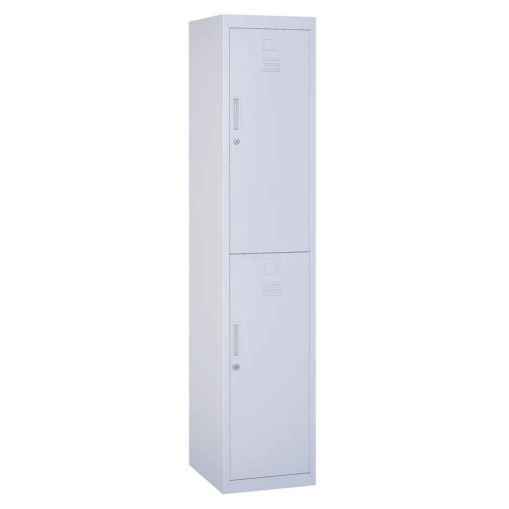 Armoire Métallique à Casiers avec Compartiments Verrouillables avec Clés Étagères X X Cm Gris