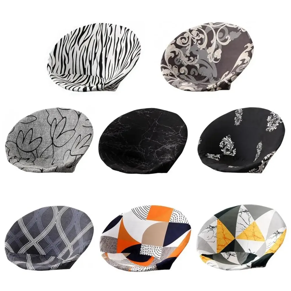 New Removable Round Seat Cover Washable Universal Fit Elastic Chair Cover Seat Protector Anti-Dirty Round Saucer Cover