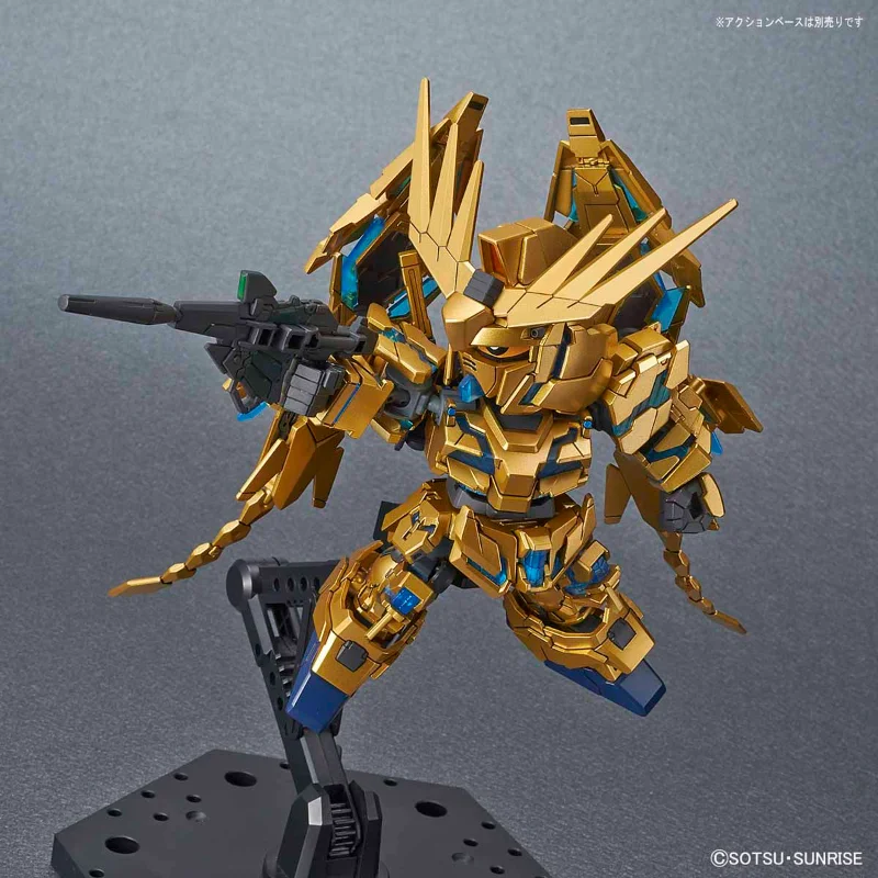 Bandai Original SDCS Cross Silhouette Unicorn Gundam 03 Phenex Action Figure Assembly Model Kit Collectible Gifts