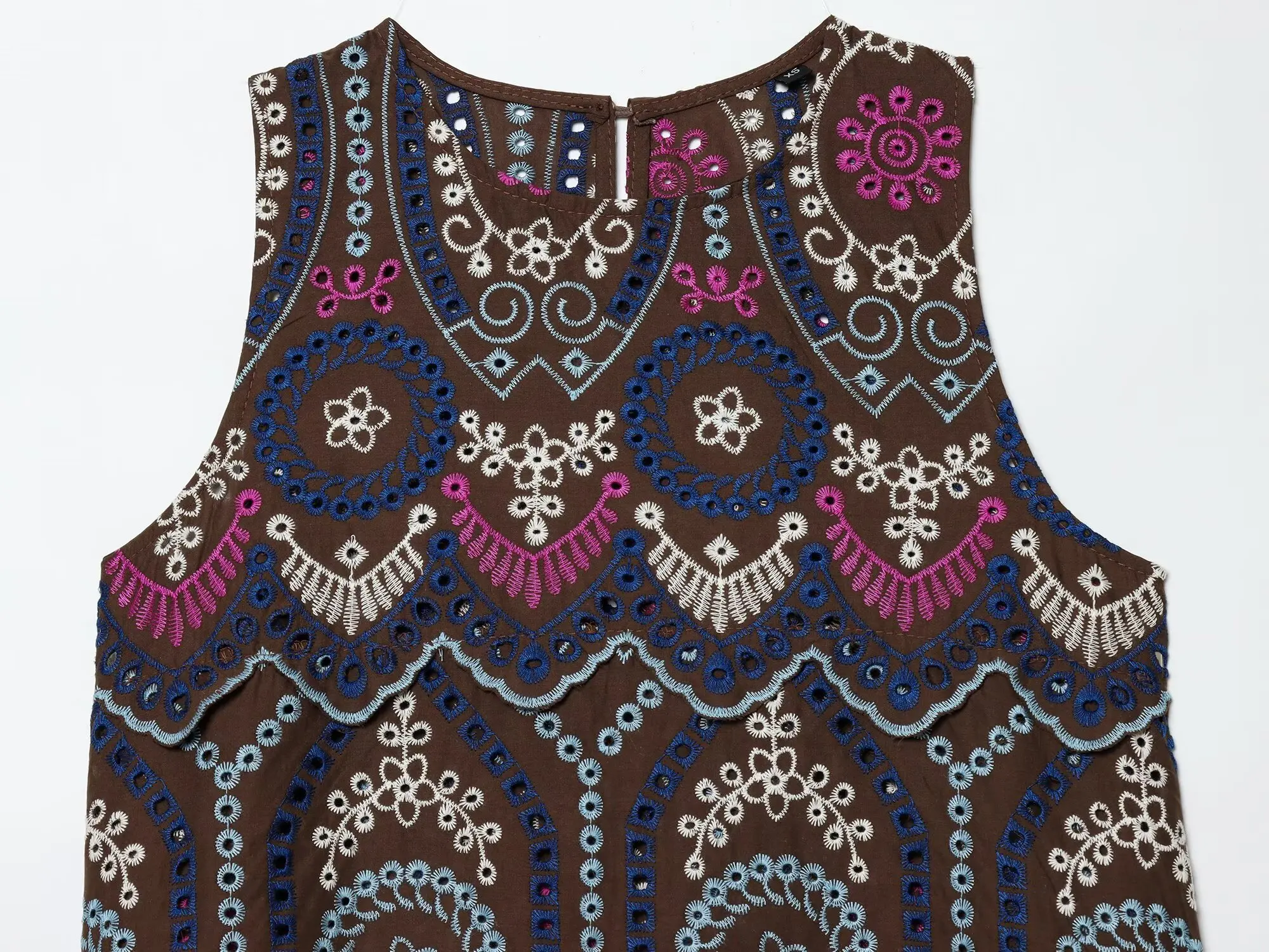 Damen Sexy Mode Bedrucktes Besticktes Ausgeschnittenes Ärmelloses Kurzes Oberteil + Langer Rock Frauen Casual Frühling Sommer 2-Teiliges Set – Detail 10