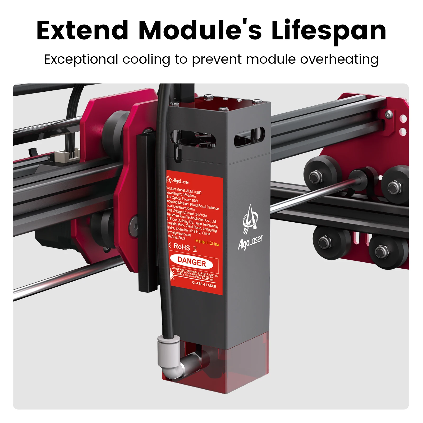 AlgoLaser Laser Engraver Air Compressor Air Assist Pump With 30L/Min Air Output For CNC Laser Engraver Adjustable Speed Low Nois