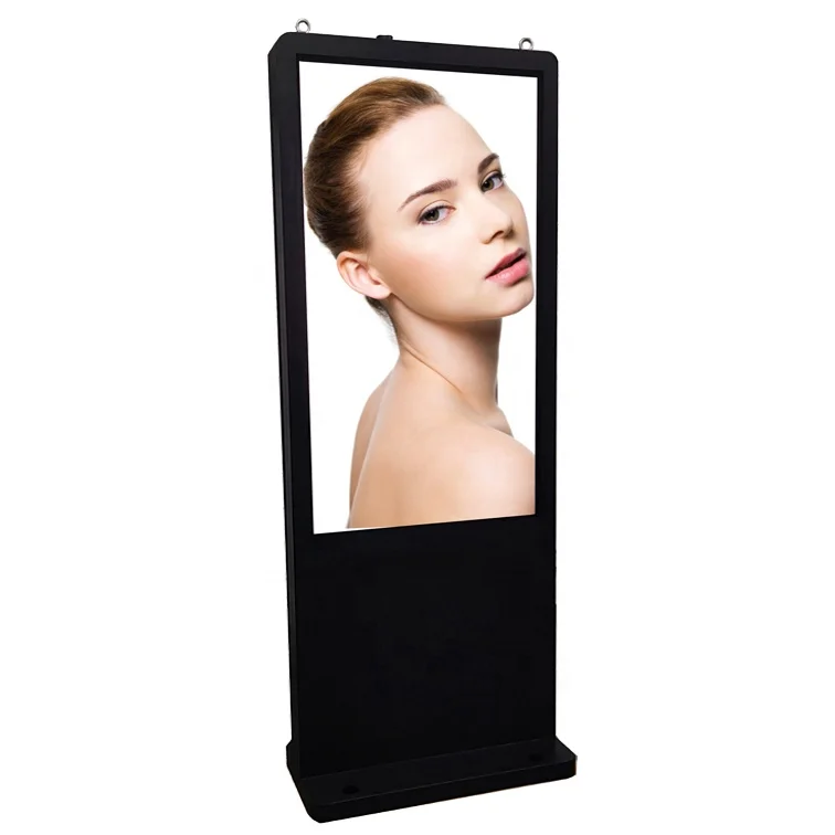 High Quality 55-Inch Waterproof Dustproof Independent Heavy-Duty Shell Totem Kiosk Popular Recommendation Advertising Equipment