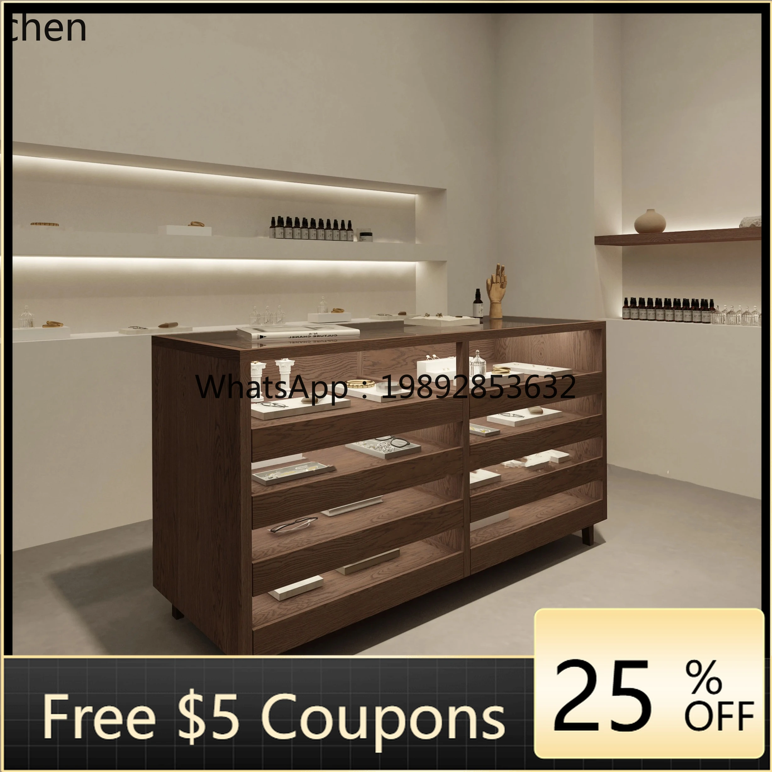 GZ   Display Cabinet Optical Store Display Cabinet Clothing Store Nakajima Glass Jewelry Wall Side Cabinet
