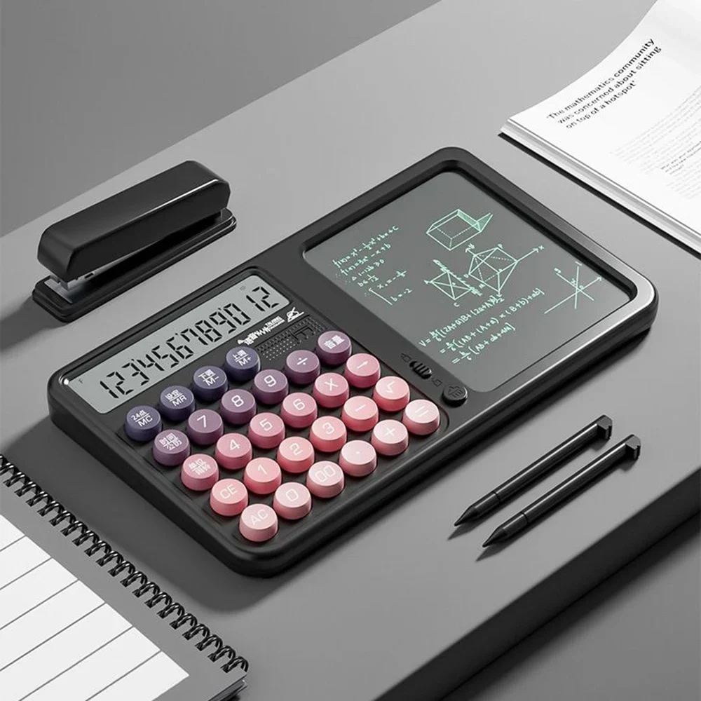 

LCD Handwriting Board Calculator - Dual Power Multi-function Desktop Office Calculator Student Special Calculator