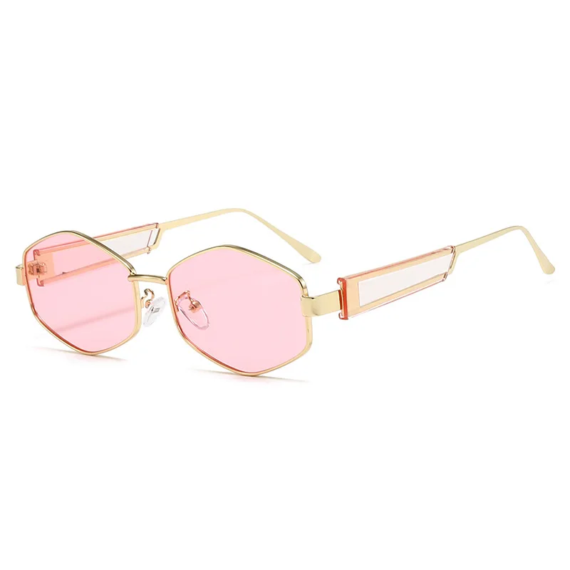 

New prismatic sunglasses men's and women's European and American personality trend metal fashion sunglasses