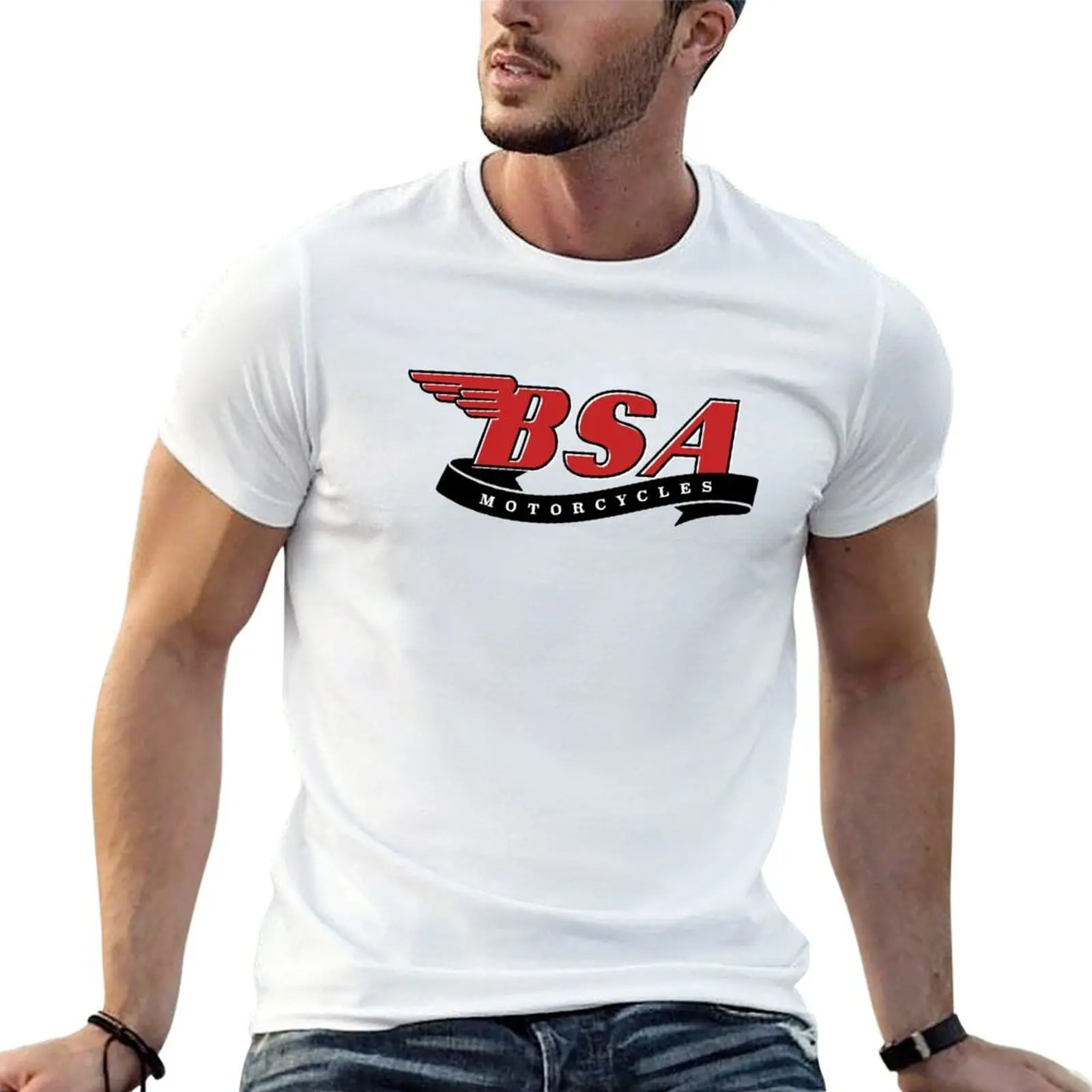 

Classic BSA Motorcycles Logo T-Shirt man t shirts for men casual anime t shirts oversize T-Shirt
