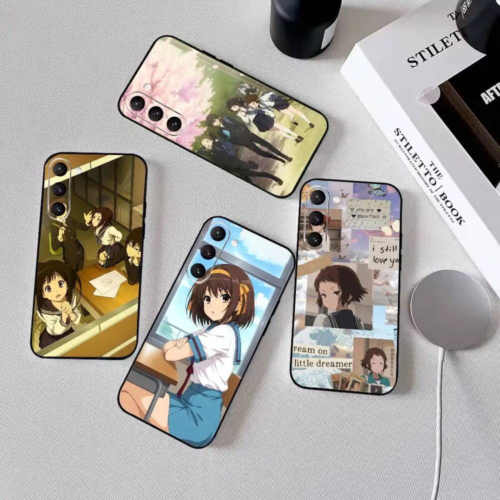 HYOUKA Mayaka Ibara Phone Case For Samsung Galaxy A73,A72,A71,A70,A53,A52,A51,Others Soft Black Cover