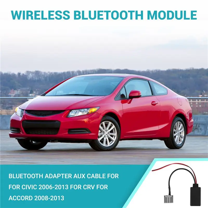 New Car Wireless Bluetooth 4.0 Module Music Adapter Auxiliary Line Aux Audio Receiver For Honda For Civic 2006-2013 For Crv For
