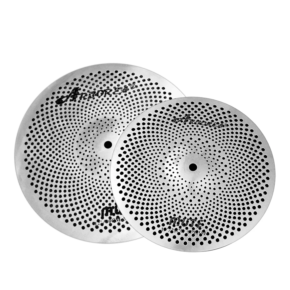 

Two Pieces Arborea Sliver Low Volume 10 inch Splash+12 inch Splash Cymbal for Jazz Drum Set