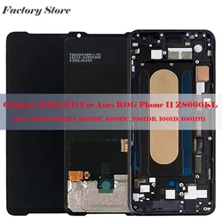 Original AMOLED Display Touch Screen Digitizer Glass Assembly Replacement Compatible For Asus ROG Phone II 2 ZS660KL I001D