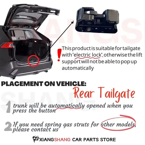 Imagen 2 del producto Amortiguador de puerta trasera para BMW Serie 3 E90 berlina 2007-2013, 2 uds., con soporte de elevación de Gas cargado de Gas para maletero de resorte