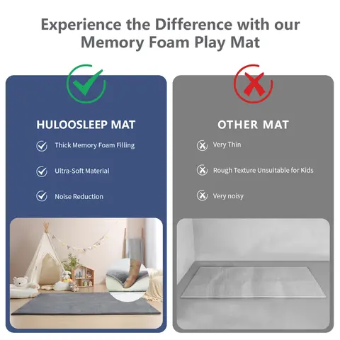 Grå minnesskum lekmatta för lekhage tjock stor krypmatta för golv mjuk sammet halkfri för barn lekrumsmatta matta 8 best sales babymattor - №5