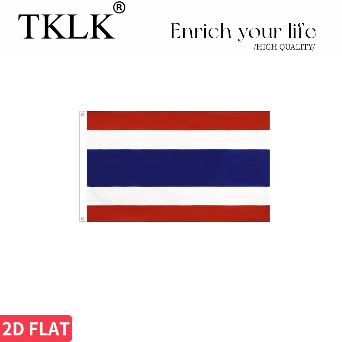 علم تايلاند ، 60x90 سنتيمتر 90x150 سنتيمتر 2x3FT 3X5Ft لافتة علم الدولة المتينة ، بوليستر ممتاز لون نابض بالحياة
