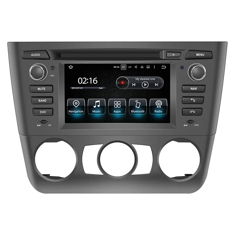 Android 14 6.2 Inch Car Stereo Replacement Touch Screen with CarPlay Android Auto Rear View Camera for BMW E81 E82 E88