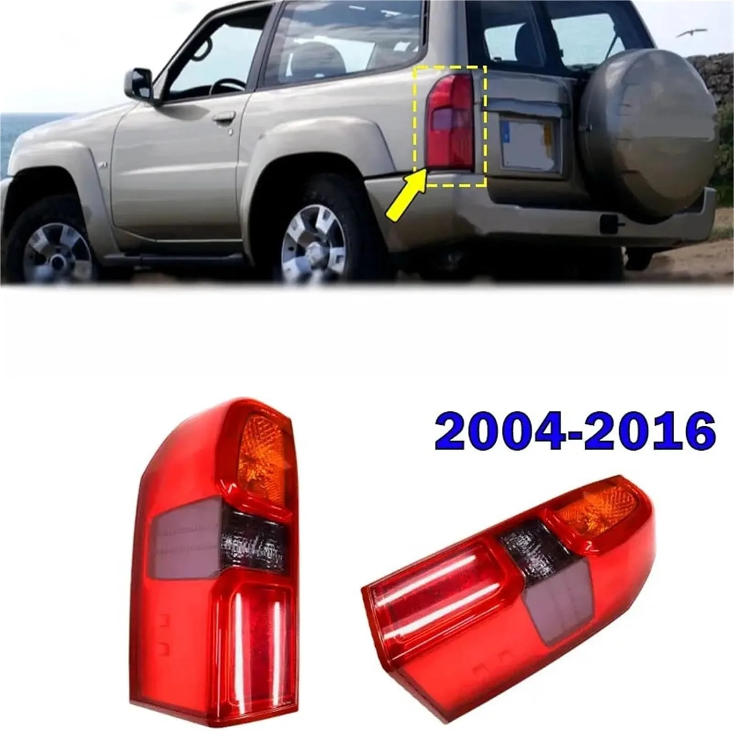 

Для Nissan Patrol Y61 GU 2004 2005 2006 2007 2008 2009-2016 Автомобильный задний фонарь Задний бампер Стоп-сигнал Предупреждение поворота