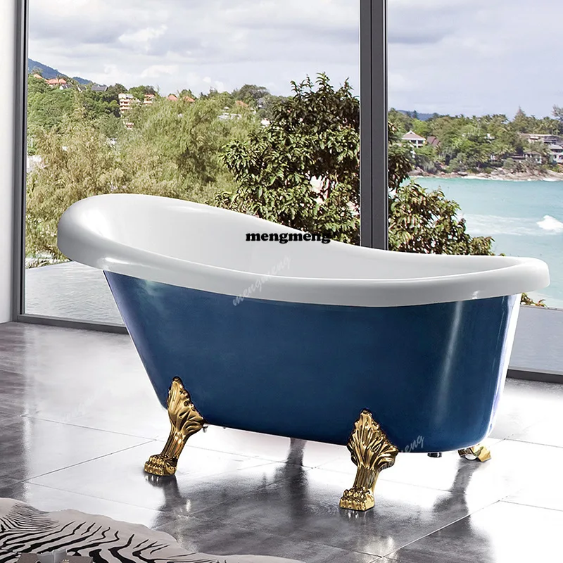 Wholesale Concubine Bathtub Home Hotel Engineering Cylinder Bath Pearl White Acrylic