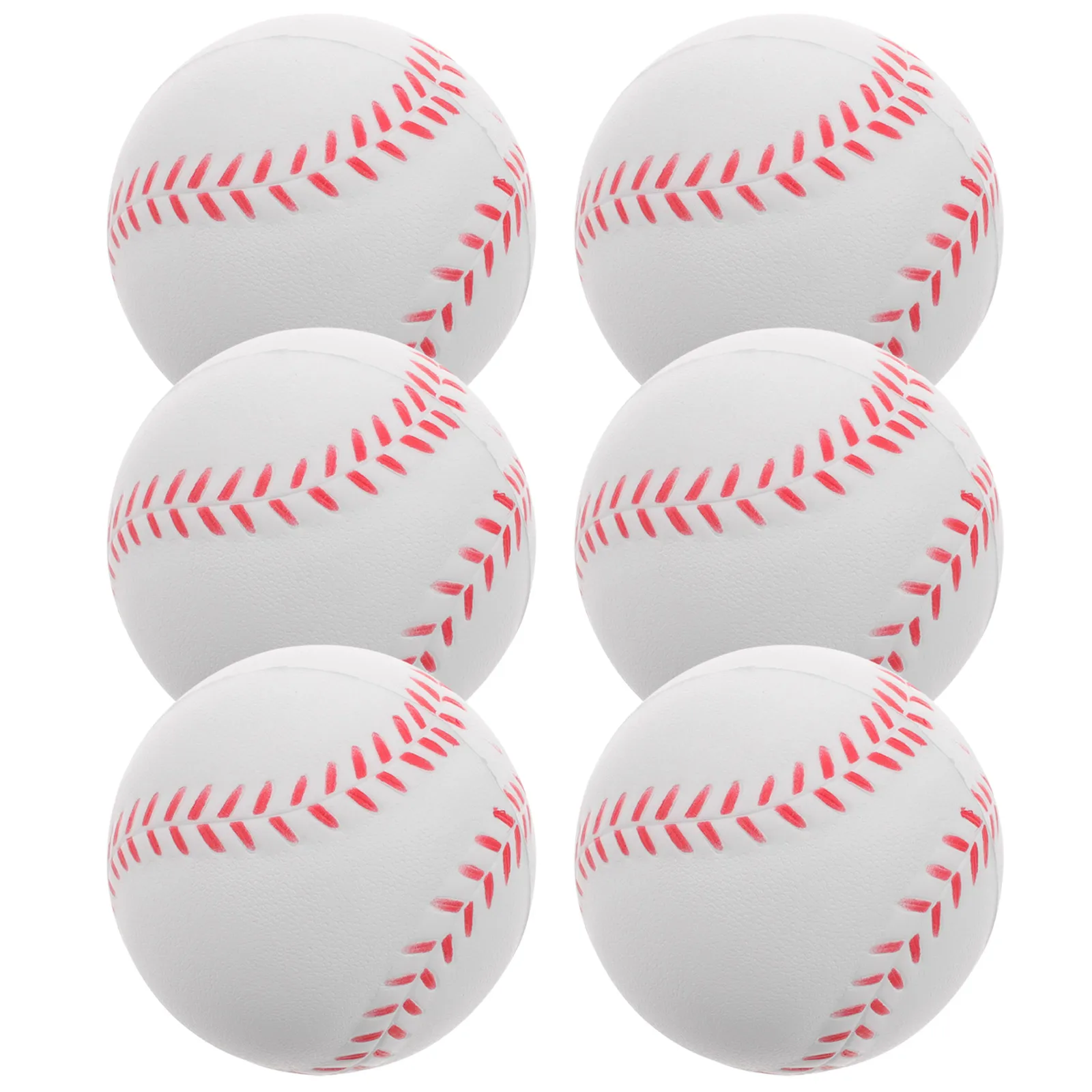 

6 Pcs Training Baseball Softball Balls Baseballs Practice for Hitting Equipment Toy