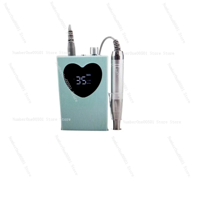 

Professional Electric Nail Drill Machine Cordless Quiet Manicure Tool for Cuticle Care Acrylic Removal Rechargeable Portable