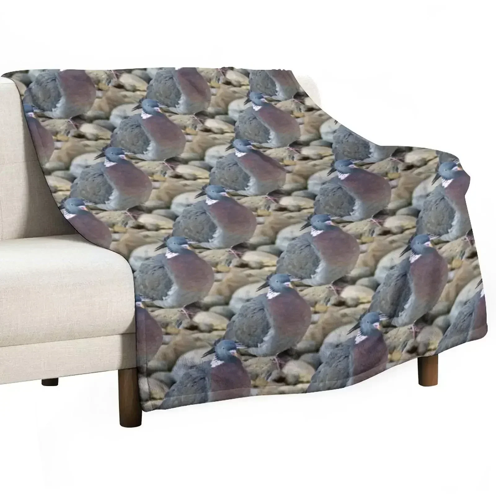 Wood Pigeon (pattern) Throw Blanket for sofa Polar For Sofa Thin Sofa Quilt Luxury Thicken Soft Big Blankets