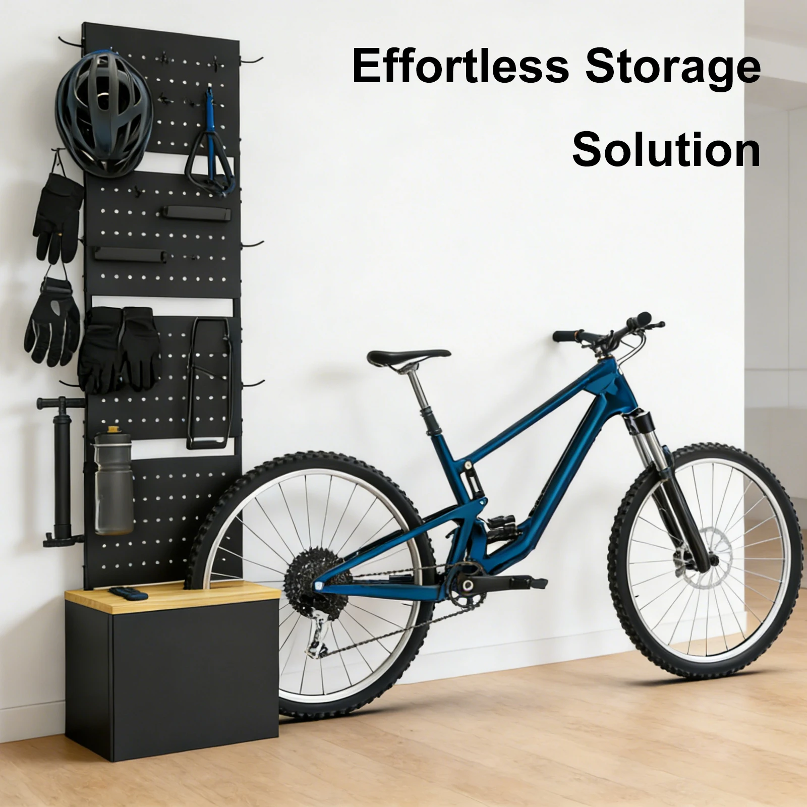 

Вертикальная стойка для парковки велосипеда, ящик для хранения, органайзер с регулируемой высотой для дорожных/горных велосипедов, настенная вилка для инструментов США/ЕС/Великобритании