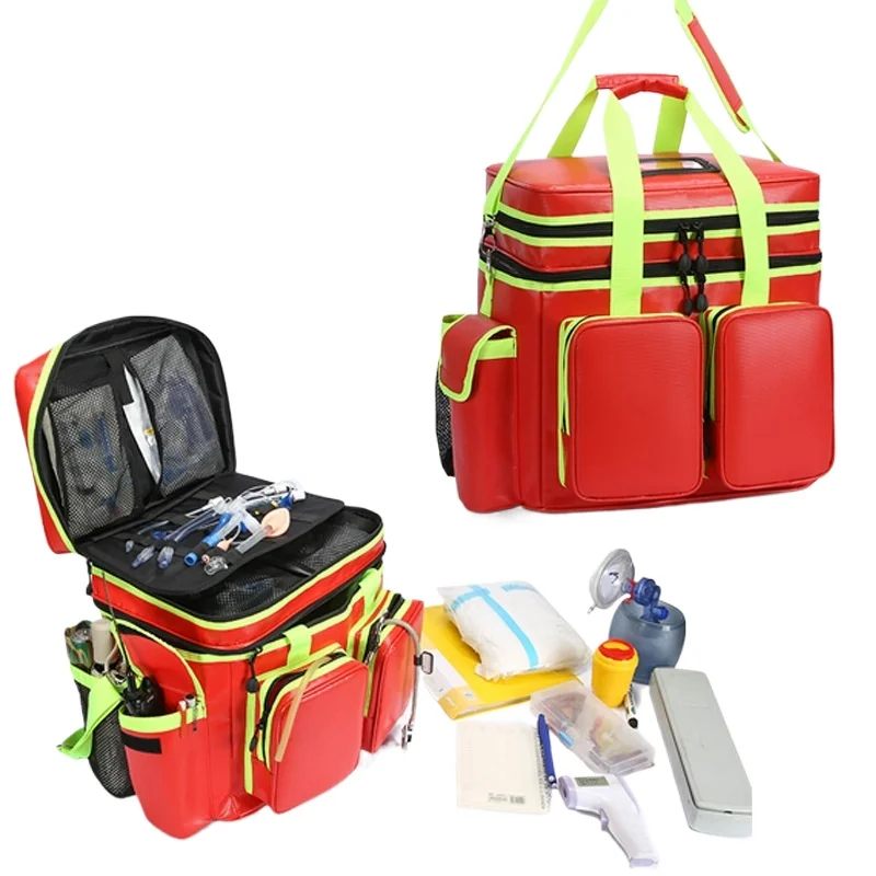 Waterproof First Aid Bag Large Tactical Medical Shoulder Messenger Pouch Emergency Rescue Outdoor Camping Travel Organizer