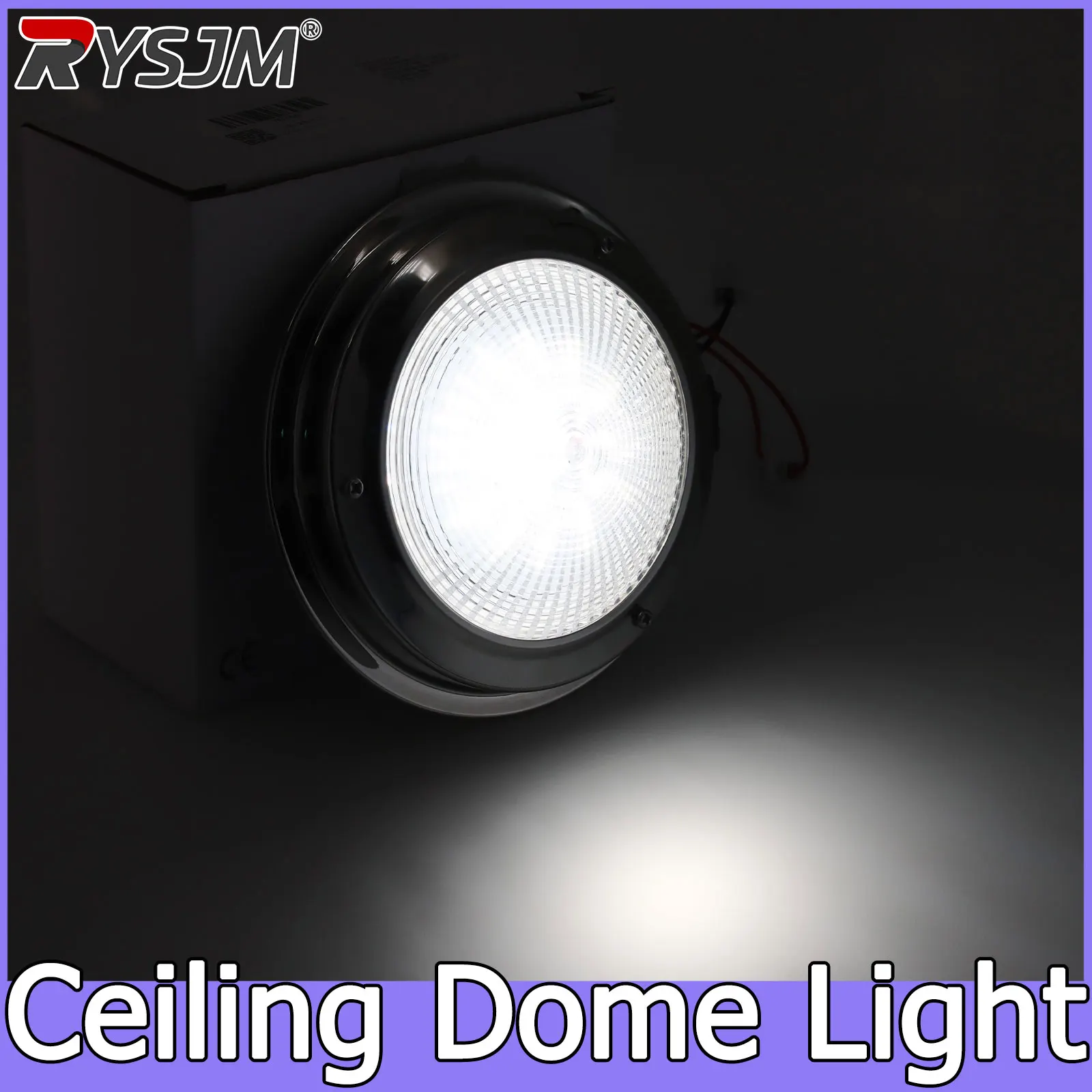 

Waterproof Dome Light 316 Stainless Steel Boat LED Dome Light RV Ceiling Dome Light Housing 12V Marine Courtesy Lamp