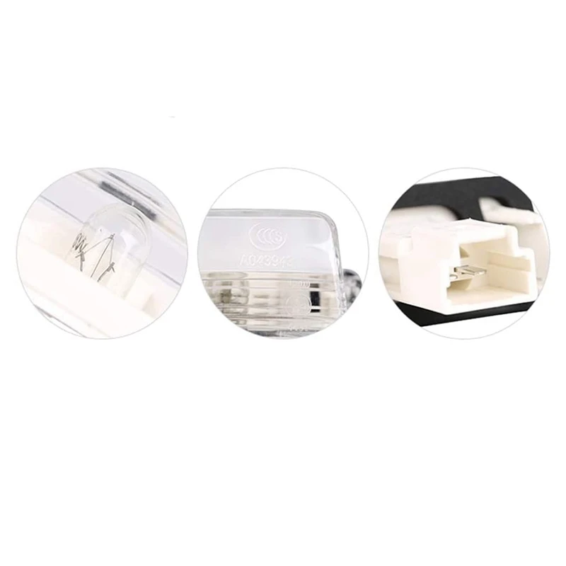 2 قطعة أضواء لوحة رقم الترخيص مصباح أبيض لبيجو 206 207 306 307 406 407 لسيتروين C3 C4 بيكاسو